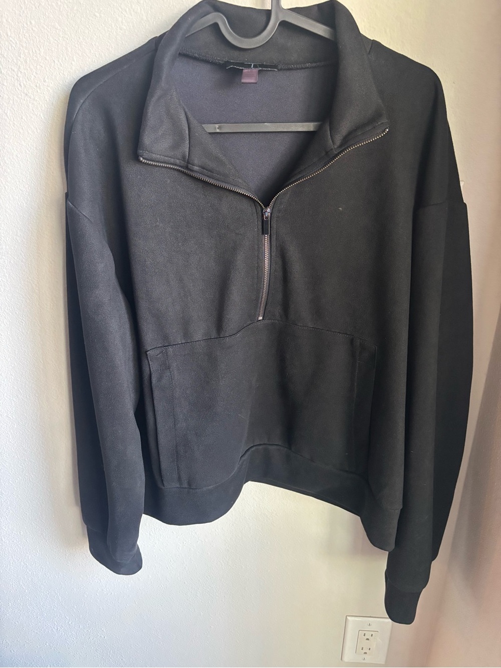 Tahari Black Half-Zip Sweater Pullover